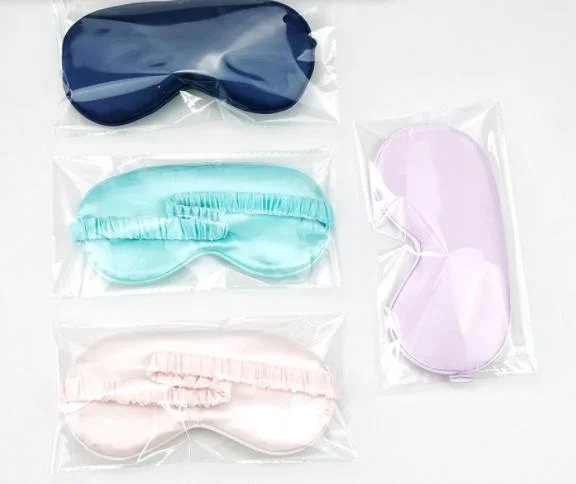 Customized Travel Silk Satin Sleeping Eye Mask Soft Eyeshade Sleep Mask for Night Sleeping Travel Nap