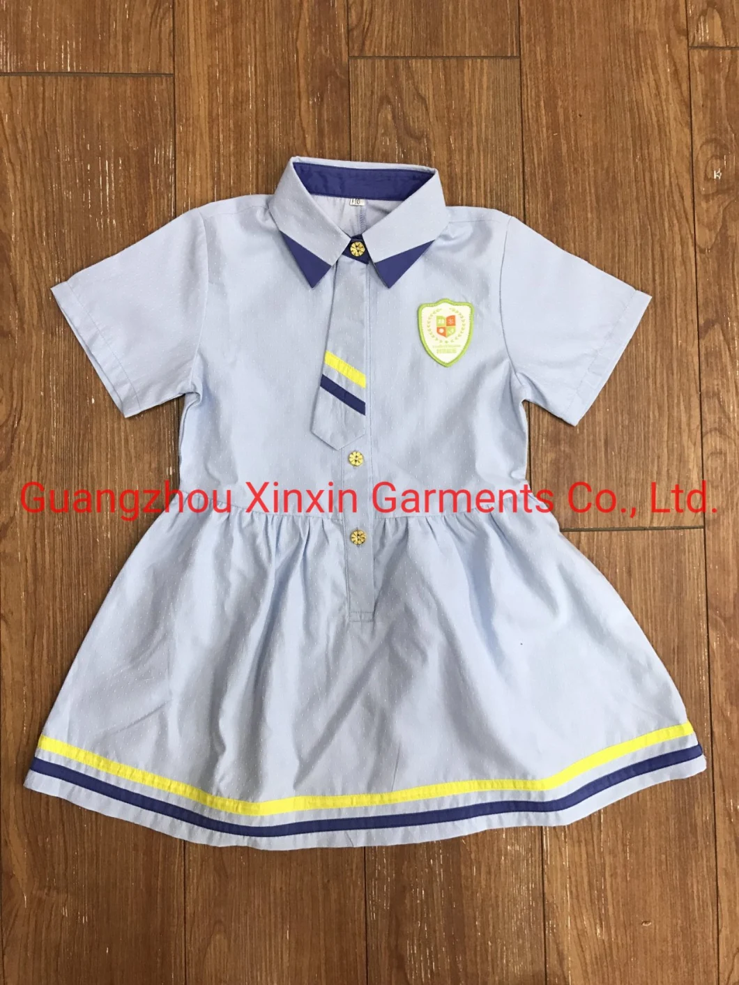 New England Fashion Girl Uniform School Party Dress Factory Baby Kids Uniform Children′s Apparel (U196)