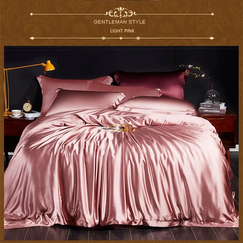 Bridal Silk Fabric Luxury Microfiber Bedsheets Sets Bedding