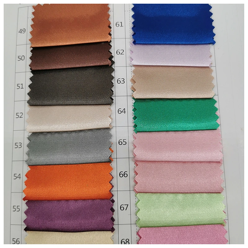 Satin Fabric No MOQ Shiny Spandex Polyester Stretch Satin Fabric Imitated Silk Satin Fabric