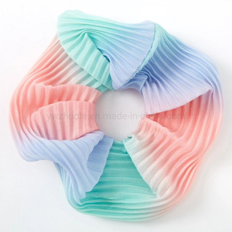 Hot Sale Silk Satin Elastic Hair Scrunchie for Women